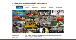 Desktop Screenshot of ksbmansfeld-suedharz.de